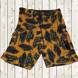 MCD Board Shorts - Yellow & Green | 34" | NWOT